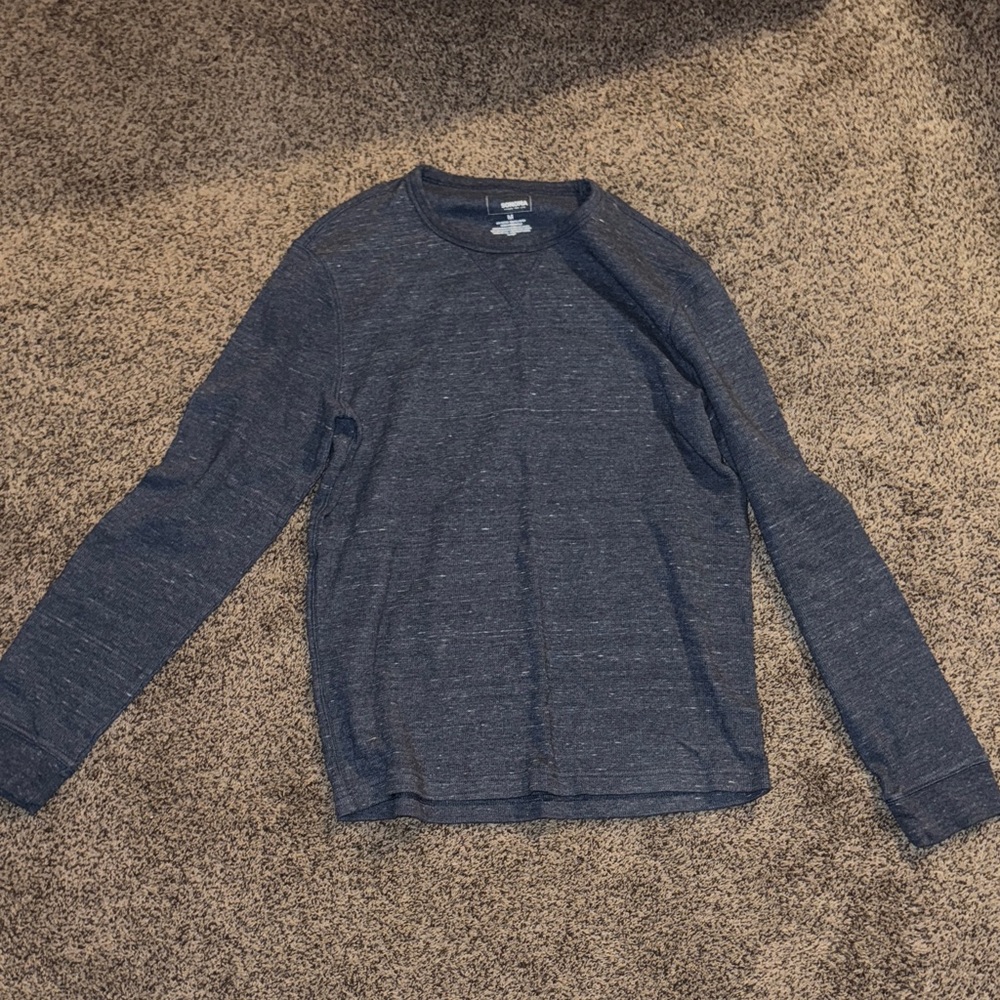 Sonoma Men's Heathered Blue Long Sleeve Tee